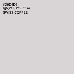 #D9D4D6 - Swiss Coffee Color Image